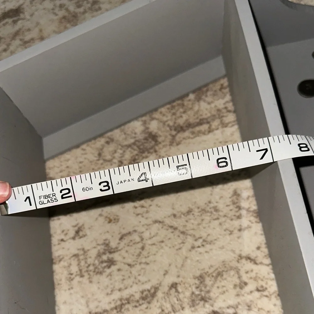 Belk Gray Triangular Display Shelf with Hooks